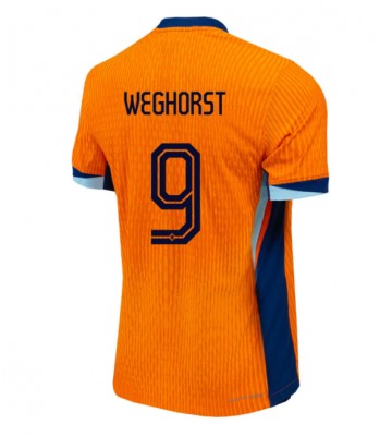 Holland Wout Weghorst #9 Replika Hjemmebanetrøje EM 2024 Kortærmet